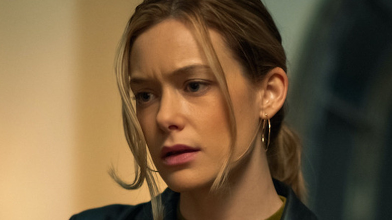 Rachel Keller as a worried Samantha in 'Tokyo Vice'