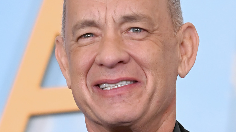 Tom Hanks grimacing