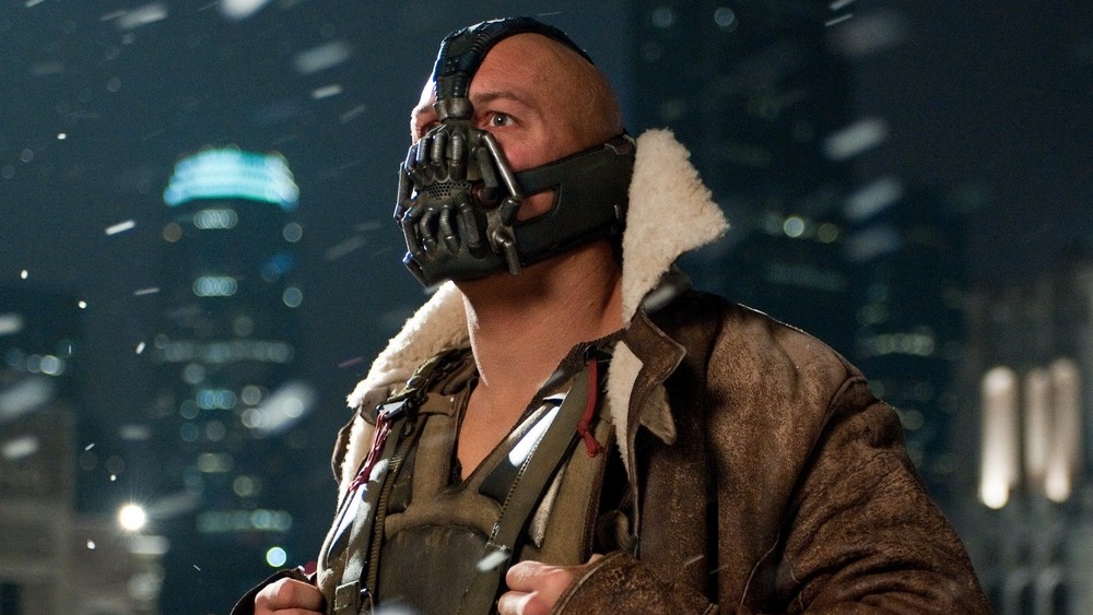 Tom Hardy as Bane in The Dark Knight Rises