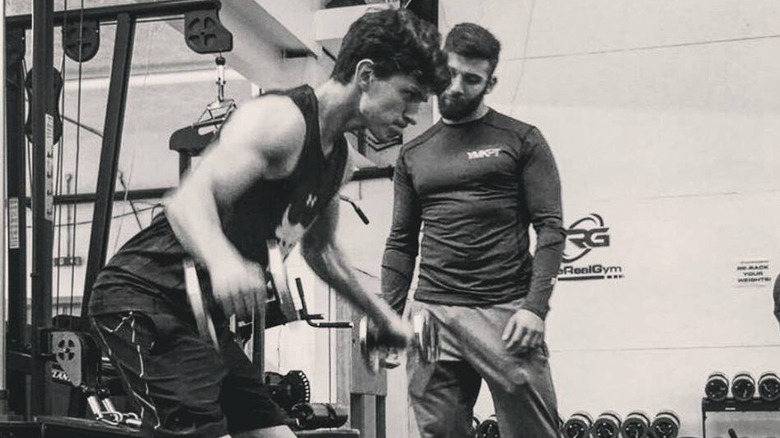 Tom Holland training