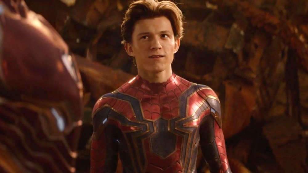 Tom Holland as Spider-Man in Avengers: Infinity War