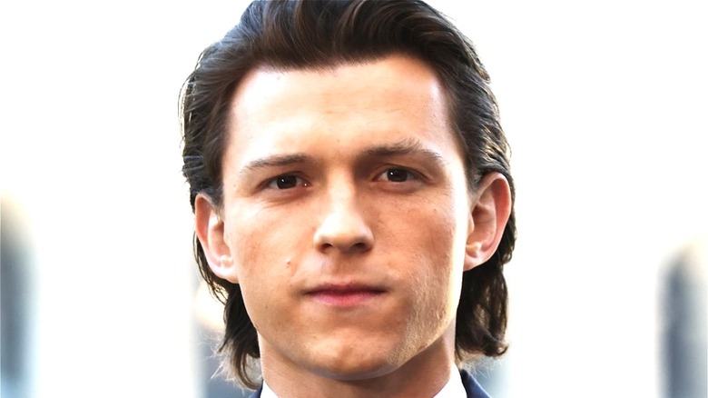 Tom Holland at a movie premiere