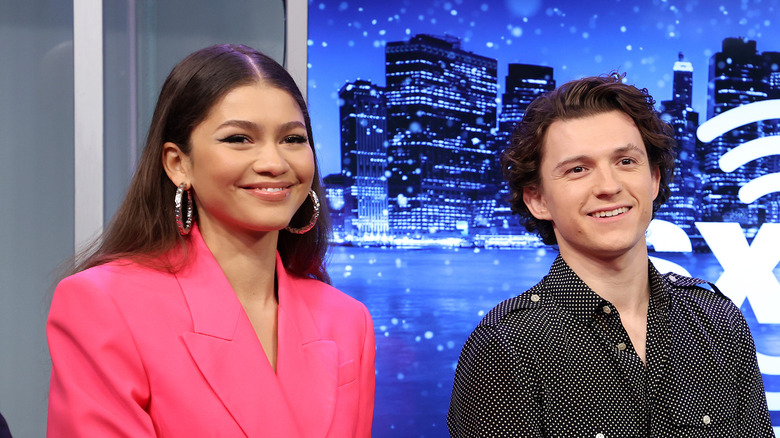 Zendaya and Holland attend interview 
