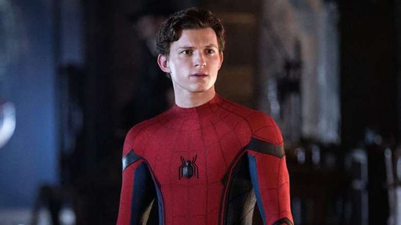 Tom Holland as Spider-Man in Spider-Man: Far From Home