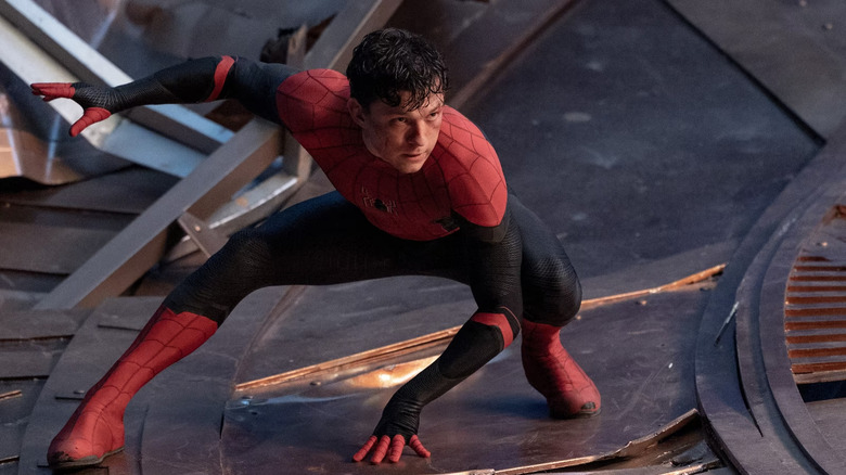 MCU Spider-man crouching
