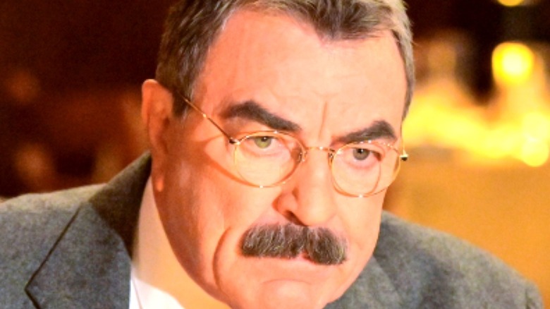 Tom Selleck frowning