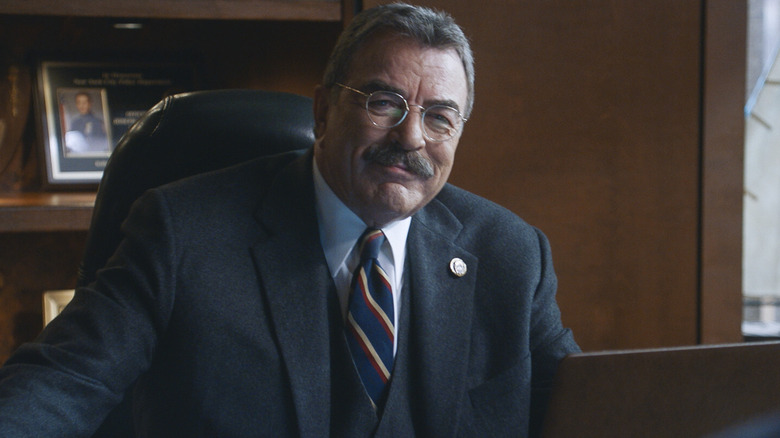 Frank Reagan from Blue Bloods smiling