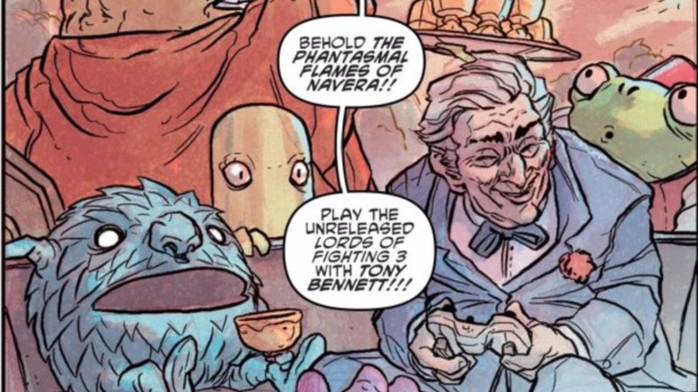 Tony Bennett playing video games