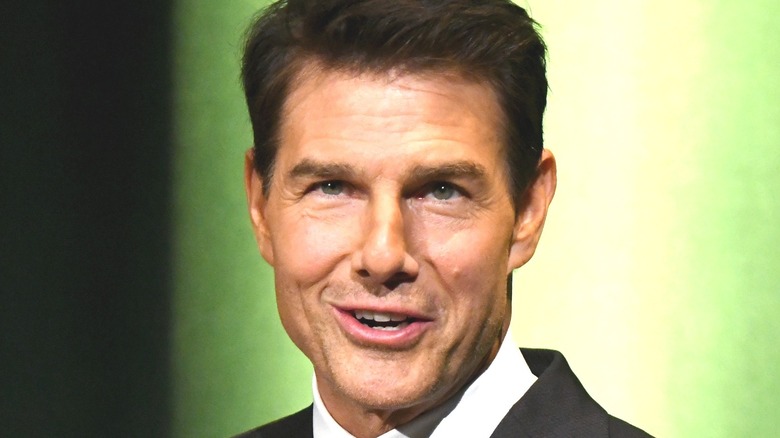 Tom Cruise smirking