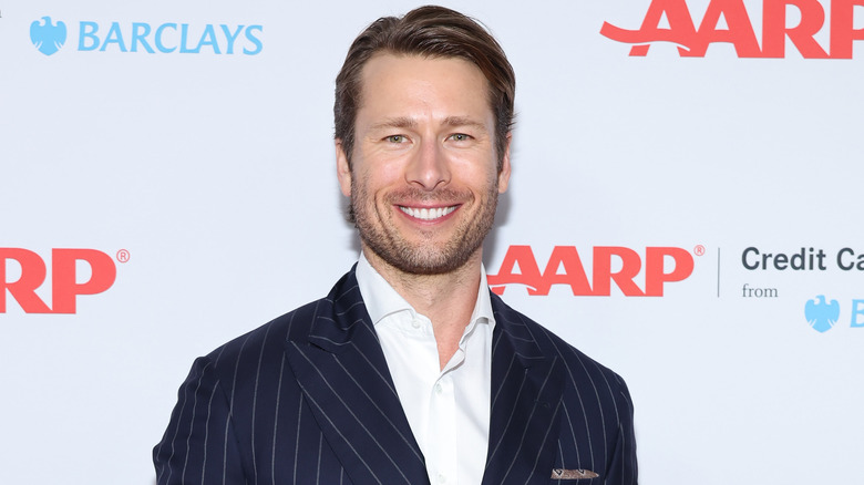 Glen Powell smiling