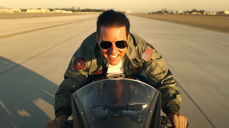Tom Cruise playing Maverick