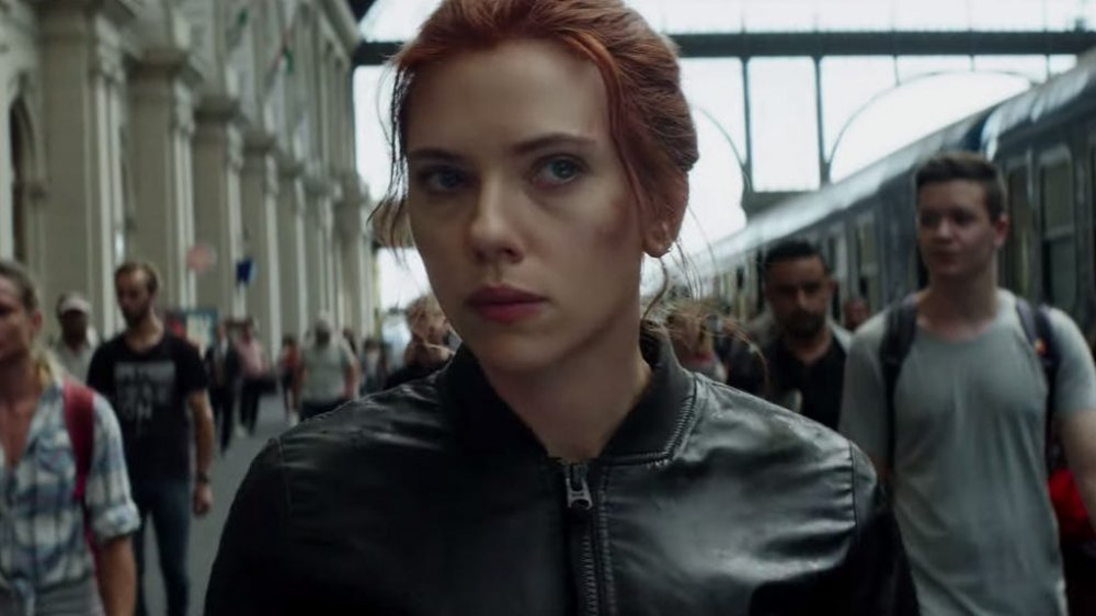 Scarlett Johansson as Natasha Romanova in the trailer for Black Widow