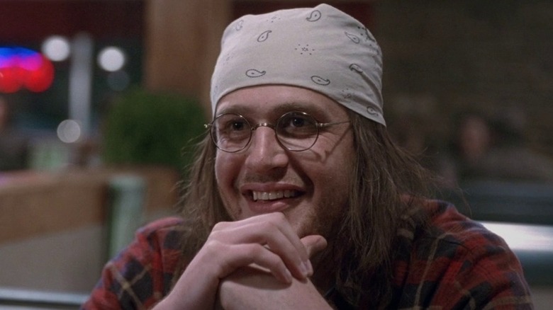 David Foster Wallace listening in "The End of the Tour" (2015)