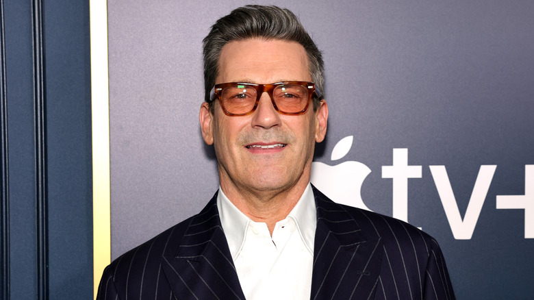 Jon Hamm posing on the red carpet in 2024