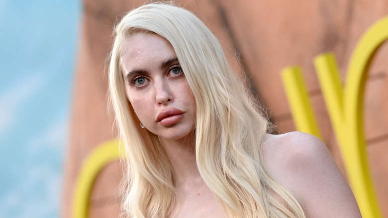 Chloe Cherry with her hair down