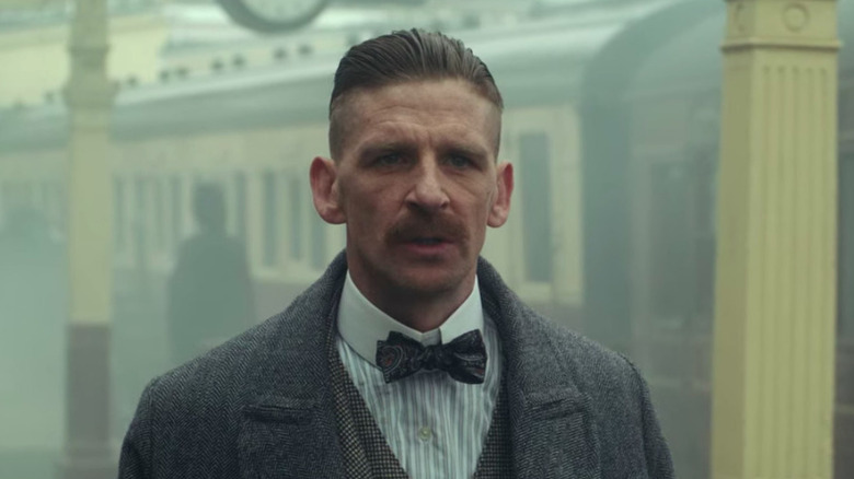 Arthur Shelby wearing a bow tie on "Peaky Blinders" (2013-2022)