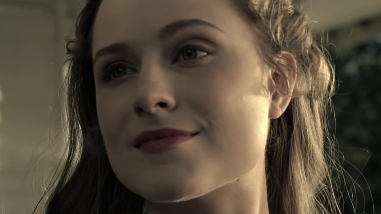 Dolores from Westworld smiling 