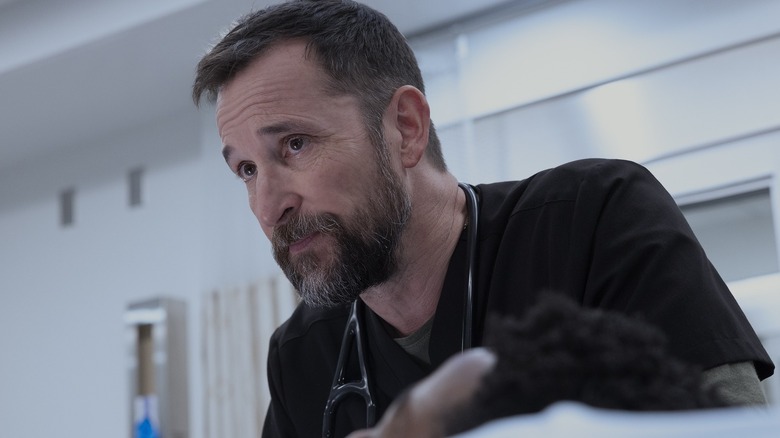 Dr. Robby looking sad on The Pitt