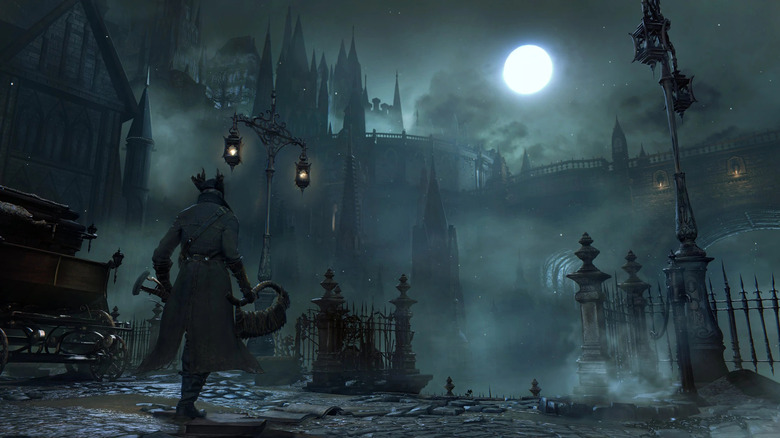 Bloodborne hunter in Yharnam