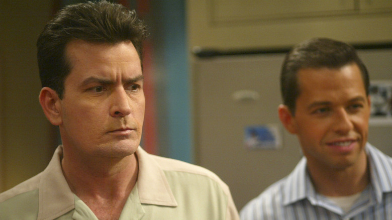 Charlie Sheen and Jon Cryer together