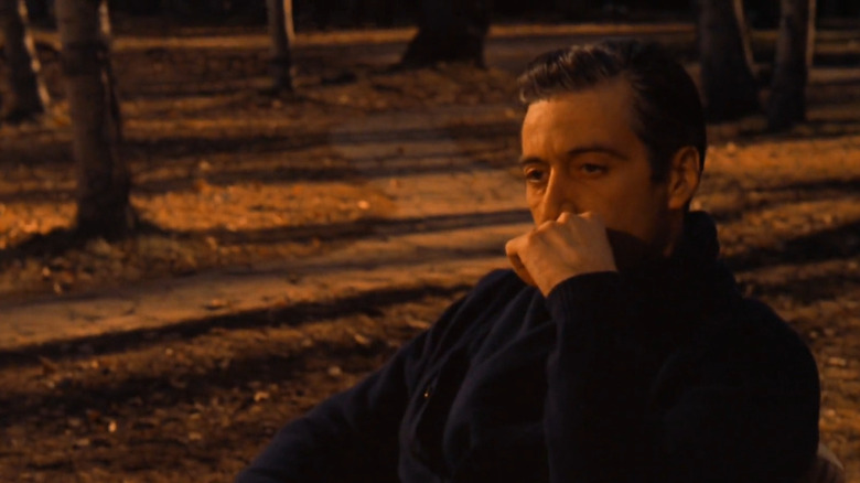 Michael sits alone in park