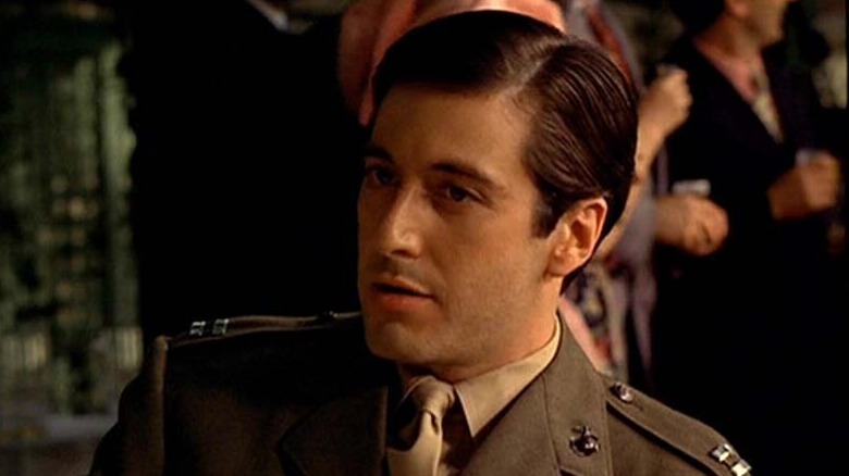 Michael wearing his marine uniform