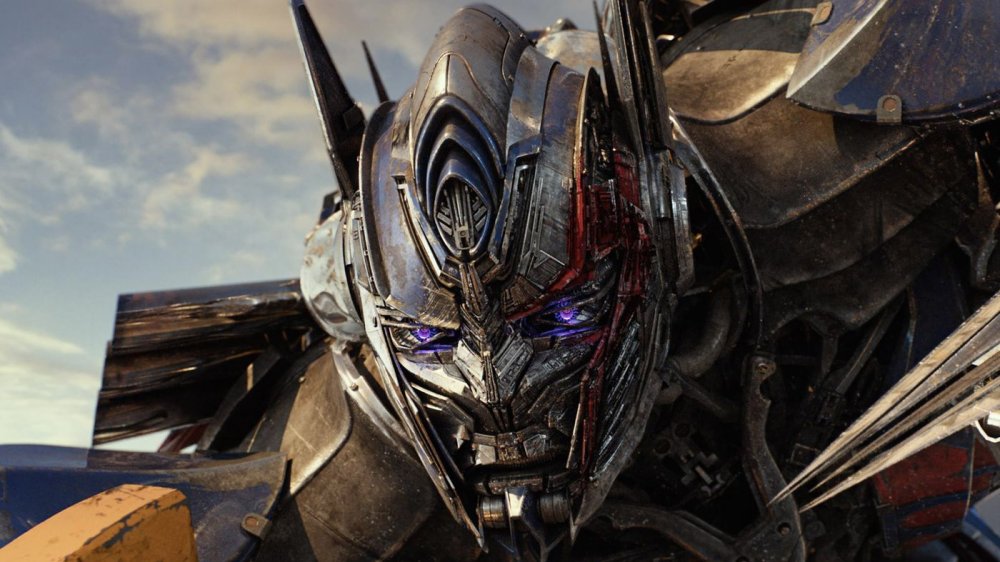 Optimus Prime, battered and bruised