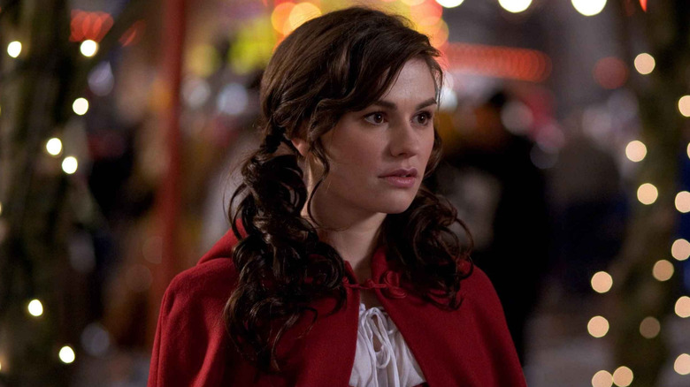 Laurie is dressed up as Little Red Riding Hood in "Trick 'r' Treat" (2007)