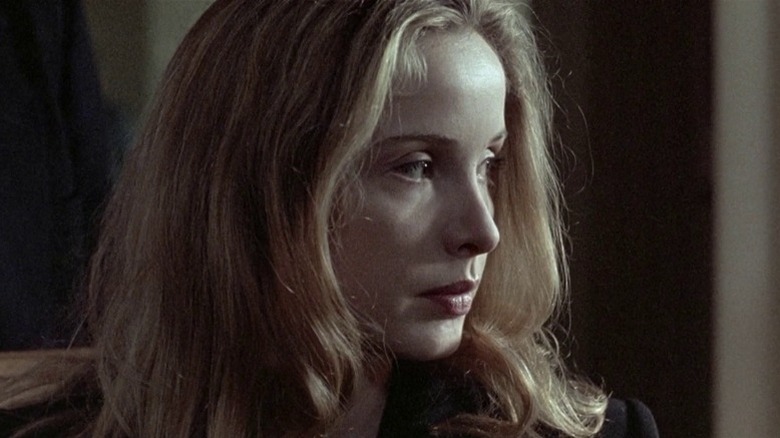 Dominique Vidal looking to her left in Three Colours: White (1993)