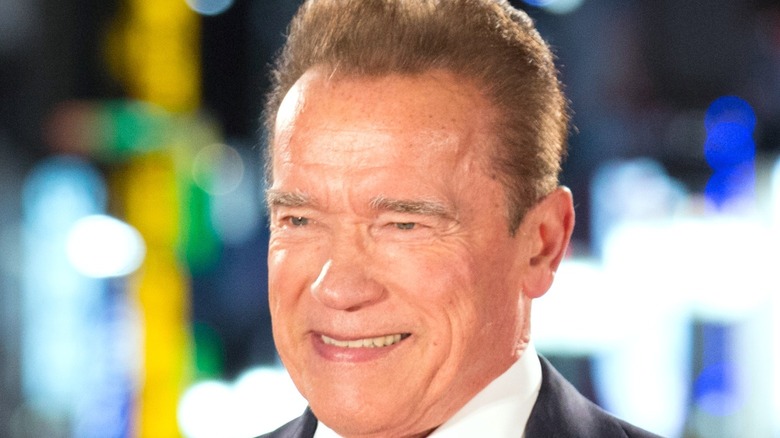Arnold Schwarzenegger smiling