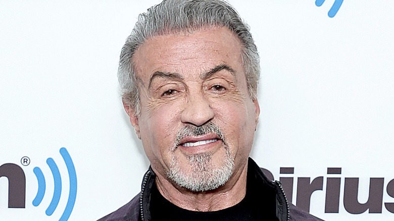 Sylvester Stallone smiles