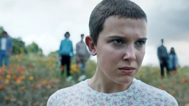 Eleven staring off