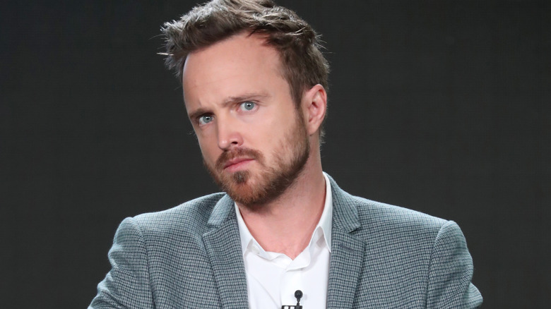 Aaron Paul looking puzzled