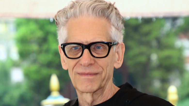 David Cronenberg wears glasses