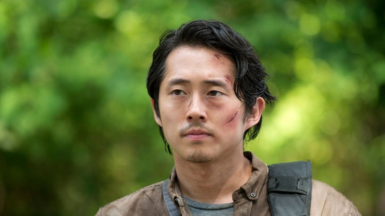 Glenn with scratched face
