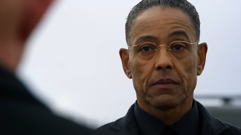 Gus Fring glares