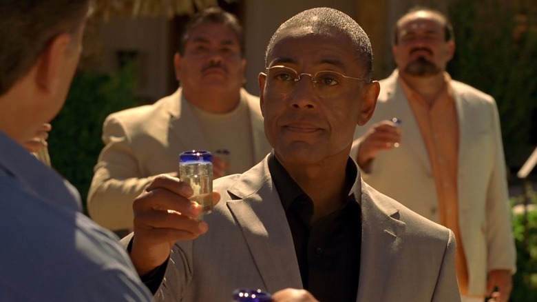 Gus Fring salutes enemy