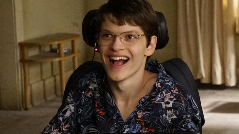 JJ from Speechless smiling