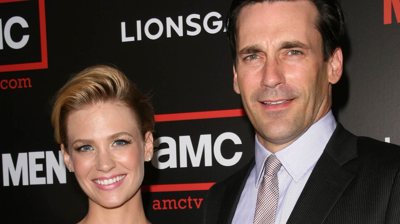 Jon Hamm and January Jones
