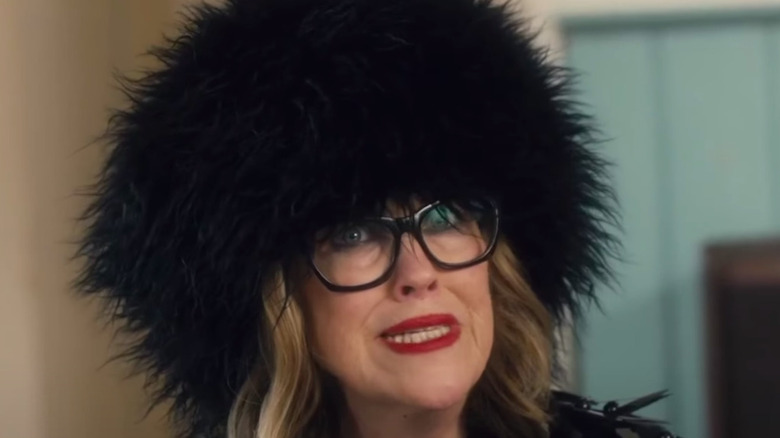 Catherine O'Hara in a puffy hat