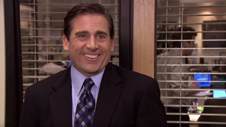 Michael Scott grinning