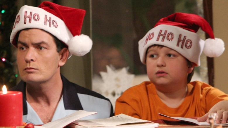 Charlie and Jake wearing hats