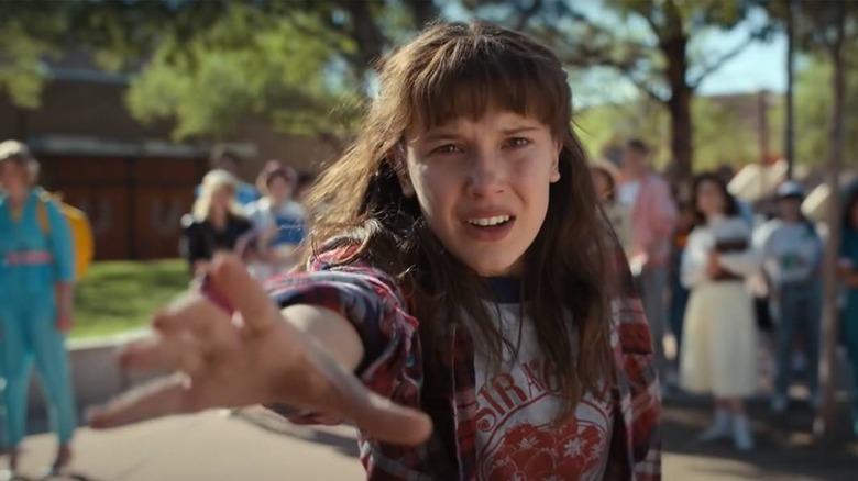 Eleven tries to use her powers