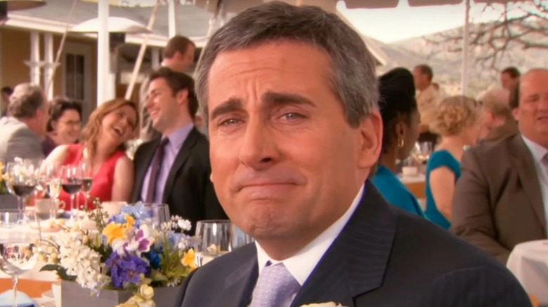 Michael at Dwight's wedding