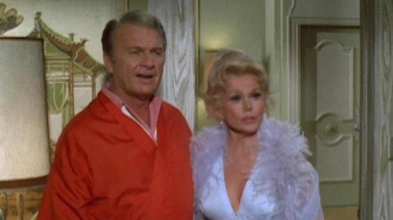 Oliver and Lisa are surprised on "Green Acres"