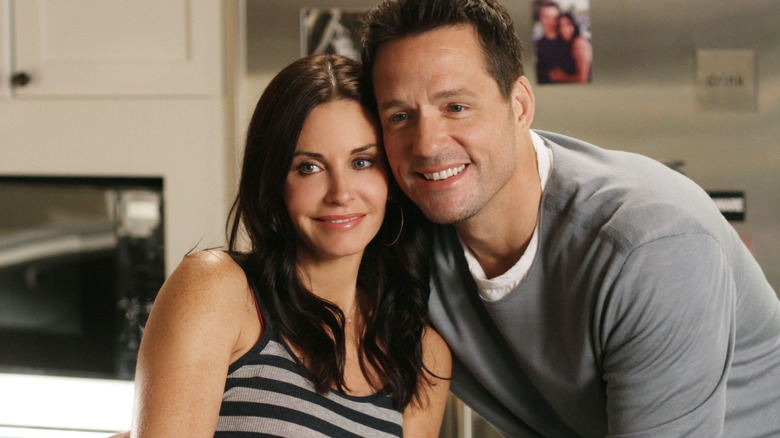 Cox and Hopkins in "Cougar Town"