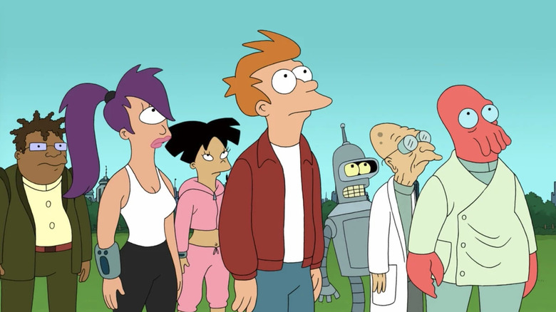 The main cast of Futurama