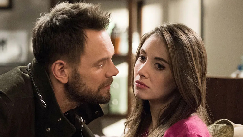 McHale and Brie in "Community"