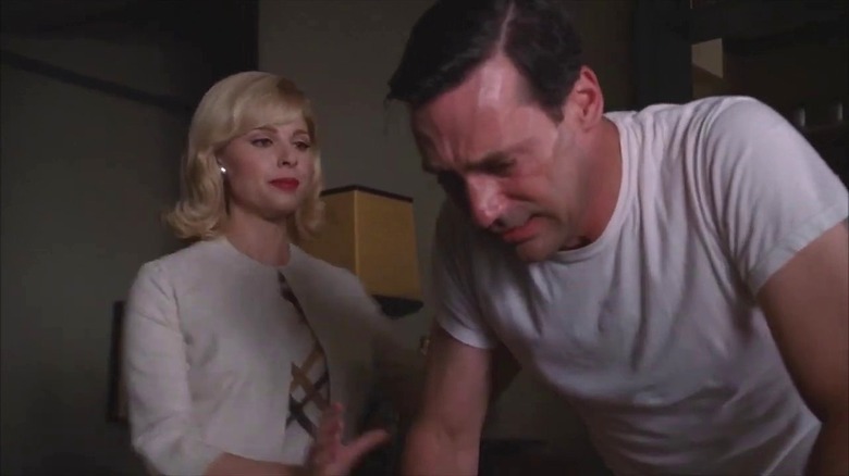 Don leans over sweating, in clear panic.