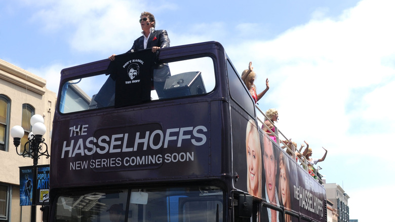 David Hasselhoff on bus